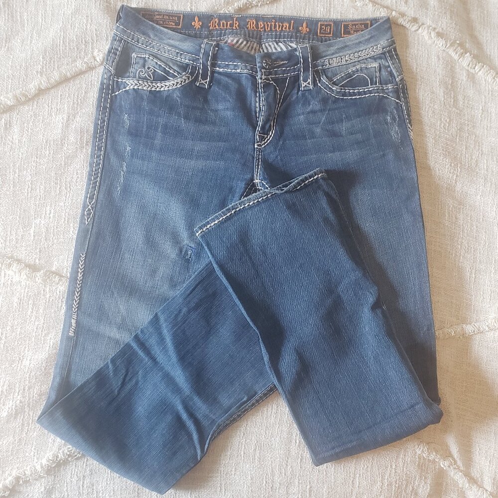 Women's Rock Revival Sasha boot jeans size 29 X 32